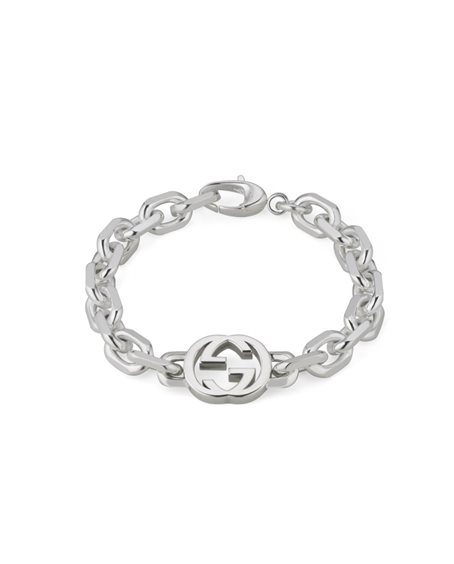 Pulsera Gucci Mujer Interlocking G in Plata YBA627068002019 - YBA627068002019